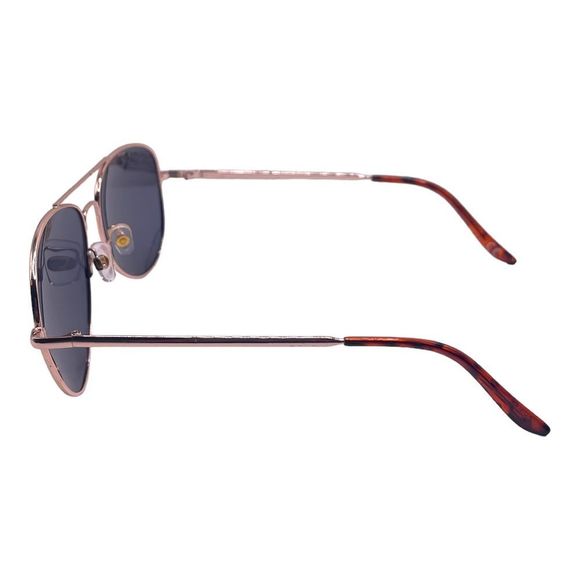 Gold Polarized Aviators Gray Lenses NS0281 Danny GLD POL DIS - Picture 4 of 7